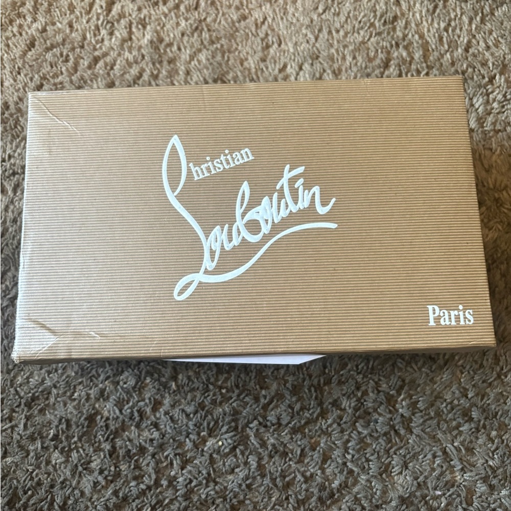 Christian Louboutin Tan Shoe Box